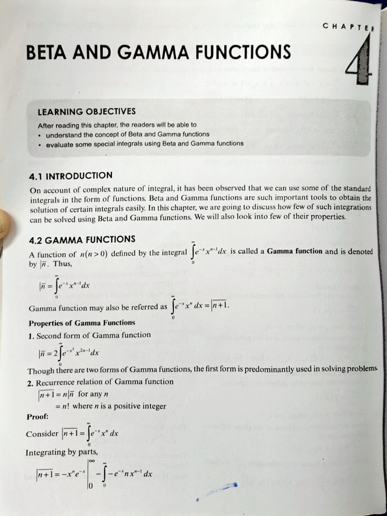 Beta and Gamma Function Module 2 Book PDF | PDF