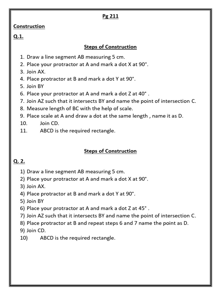 CH-8 Steps of Construction PG 211 | PDF