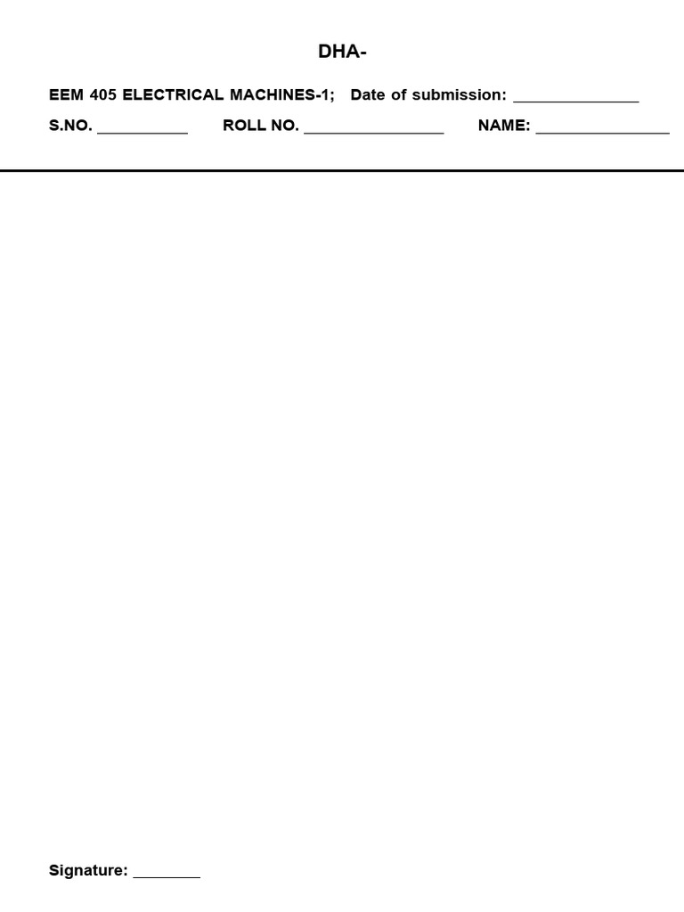 DHA Format | PDF