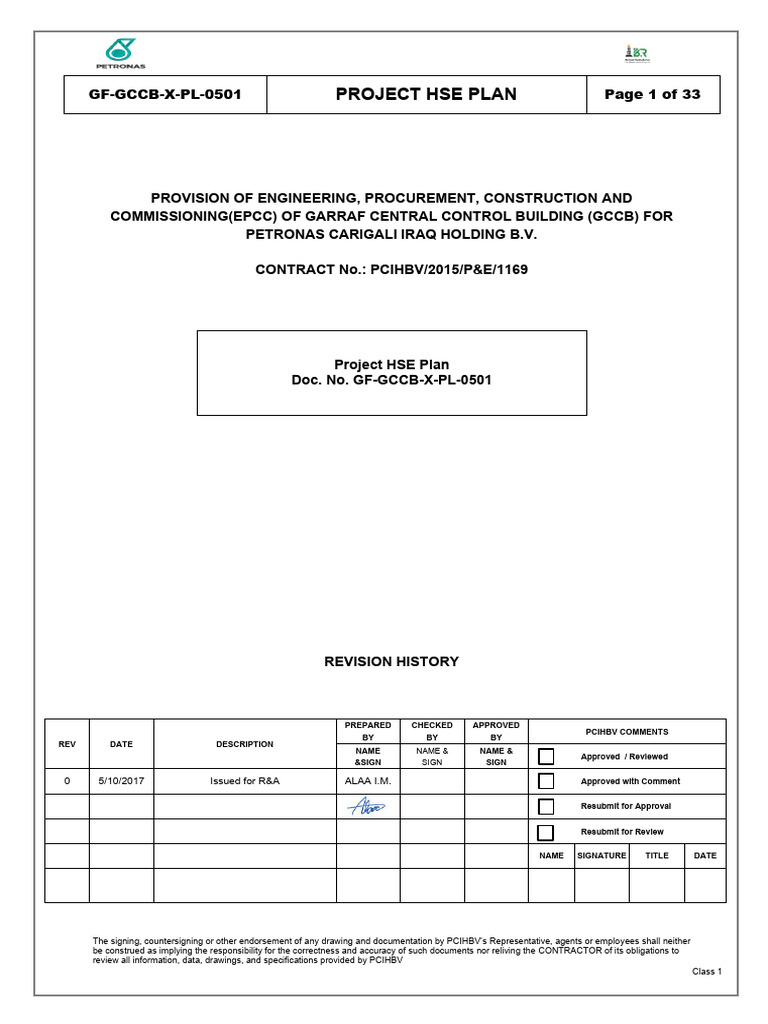 GF GCCB X PL 0501 0 Hse Plan - 1 | PDF | Safety