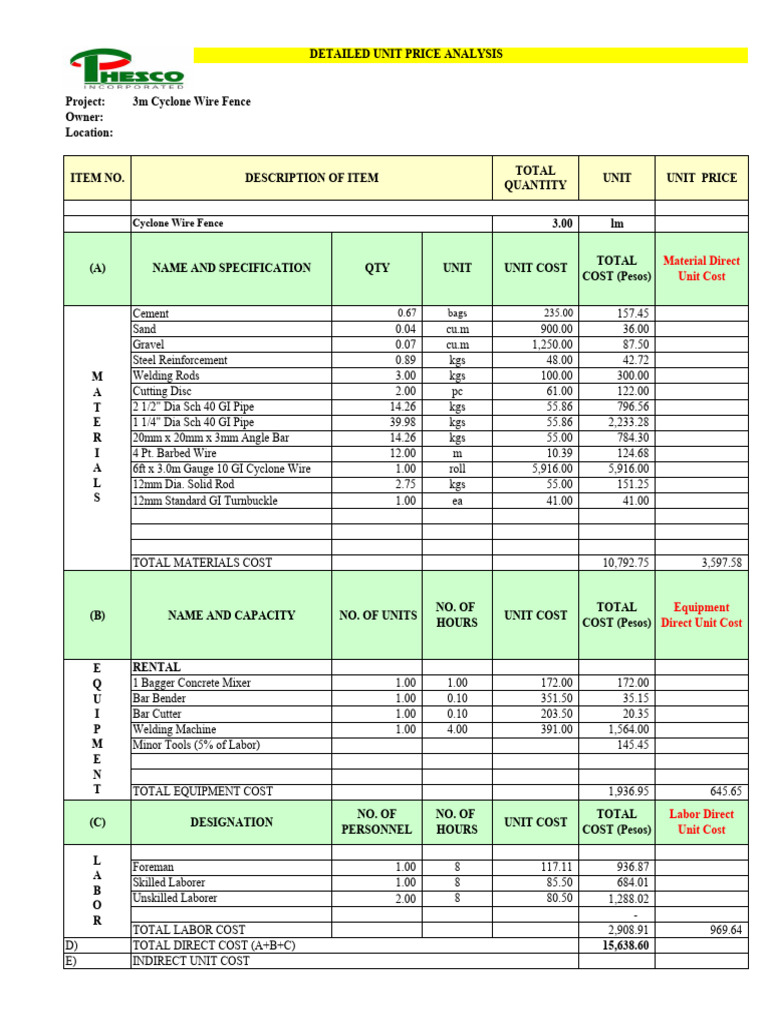 Cyclone Wire Fence DUPA | PDF | Building Materials | Mechanical Engineering