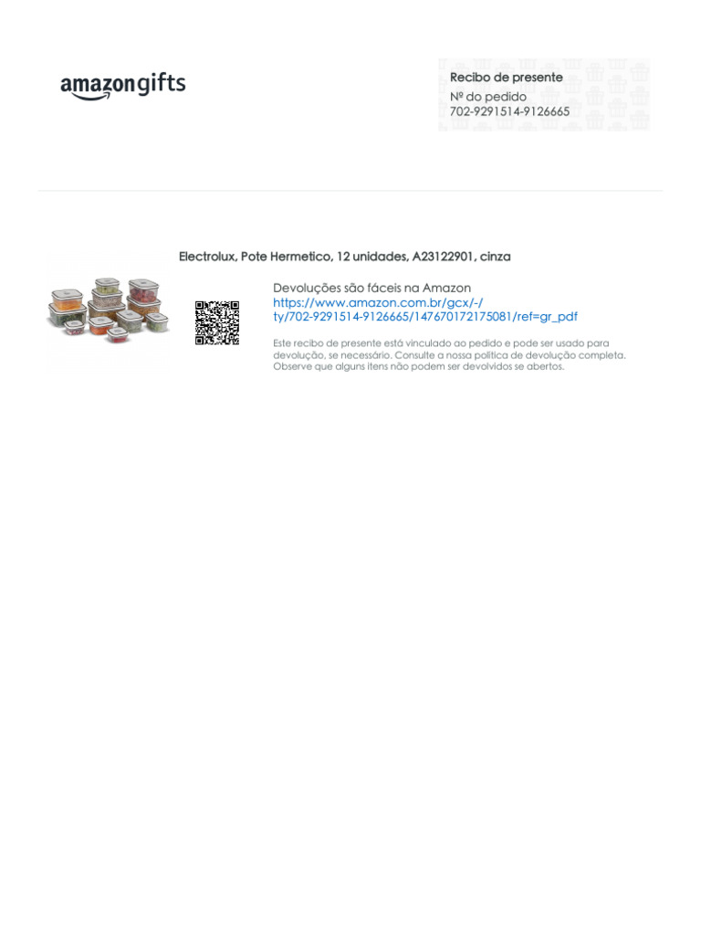 Amazon Gift Receipt | PDF