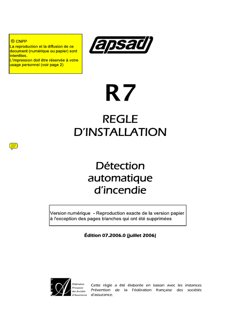 Apsad R7 | PDF