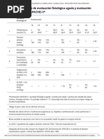 Escala APACHE II: Evaluación de Mortalidad UCI | PDF | Unidad de ...