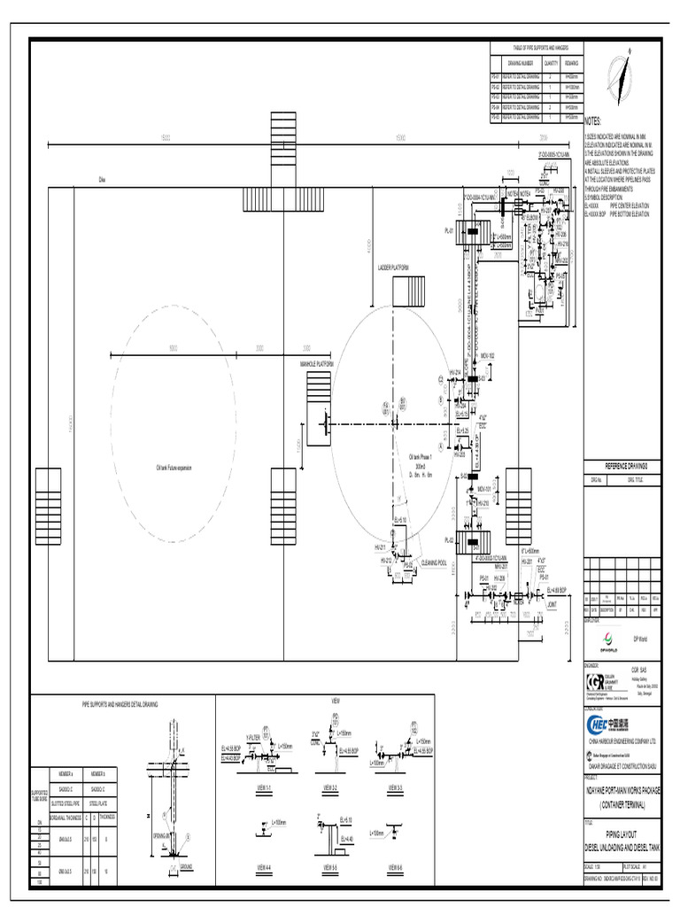 SNDKRC2 MWP SDD DWG CT 9110 R00 Piping Layout Diesel Unloading and ...