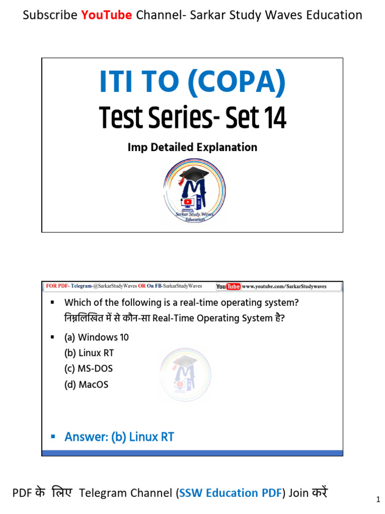 Copa Mcqs Set-14 | PDF