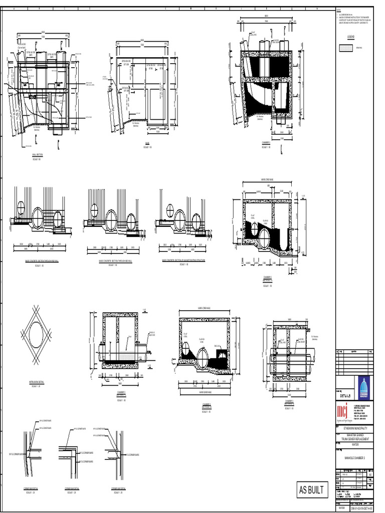 Manhole Chamber 3 - Layout & Steel-D90-01-02-016-DET-A-00 | PDF ...