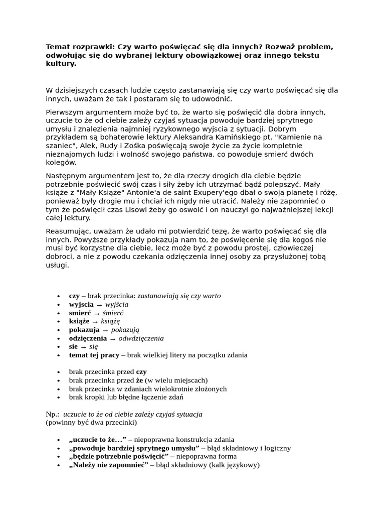 ROZPRAWKA | PDF