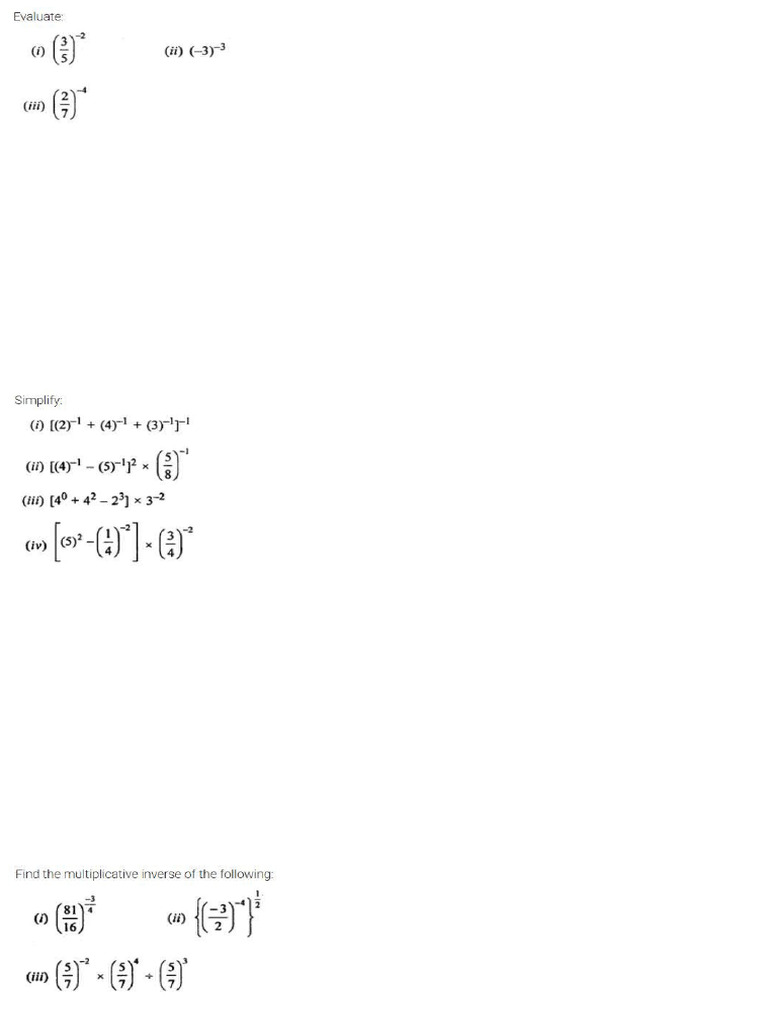 Maths Chapter 2 Exponents and Powers | PDF