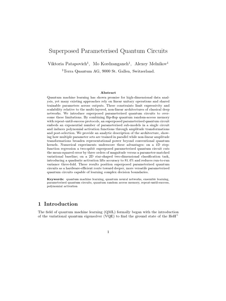 QML and Classifiers - 4 | PDF | Applied Mathematics | Theoretical ...