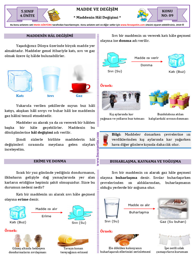 sYnYf Madde Ve deYiYim | PDF