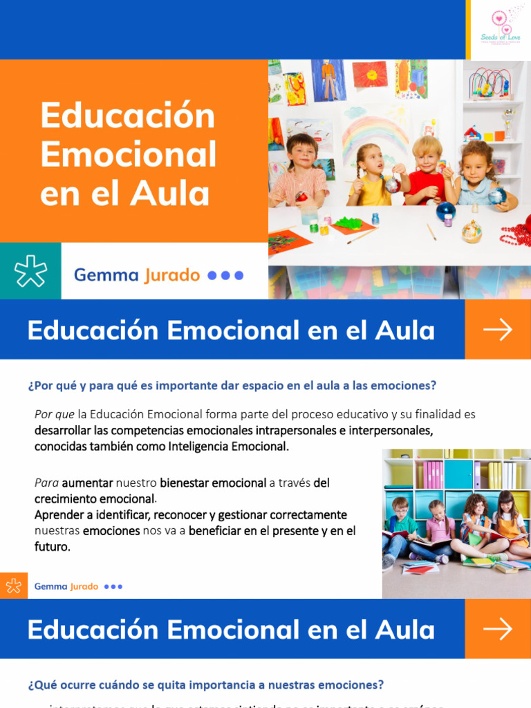Educacioi N Emocional en El Aula | PDF | Las emociones | Aprendizaje