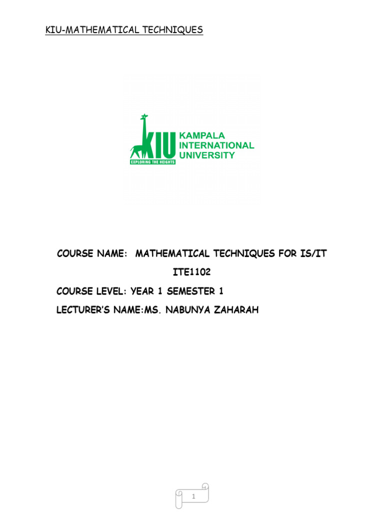 Mathematical Final 2 | PDF | Set (Mathematics) | Mathematics