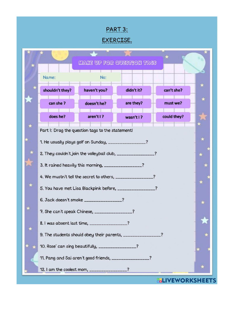 Worksheet 1508508 | PDF