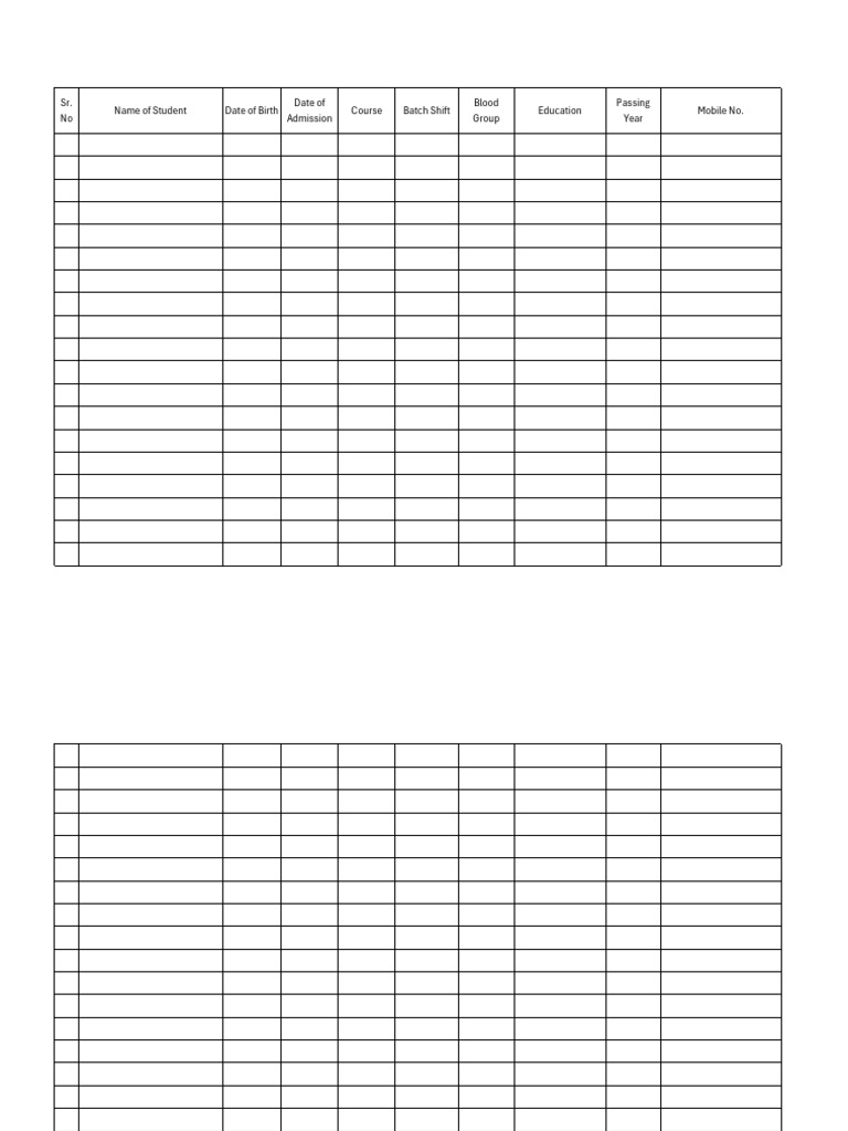 Admission Form Additional Data | PDF