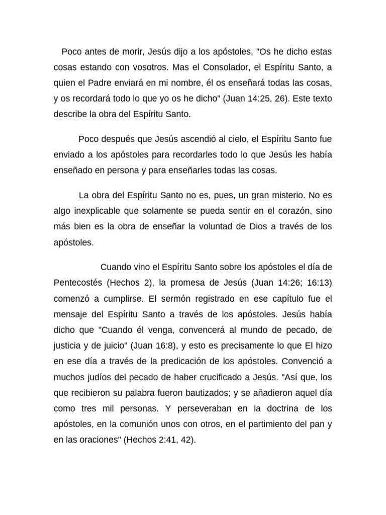 La Obra Del Espiritu Santo | PDF | espíritu Santo | Fruto Del Espiritu ...