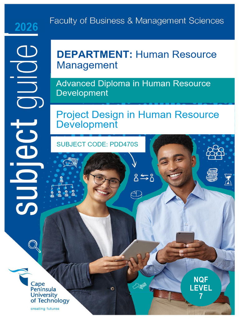 2026 - Project Design in HRD - PDD470S | PDF | Educational Assessment ...