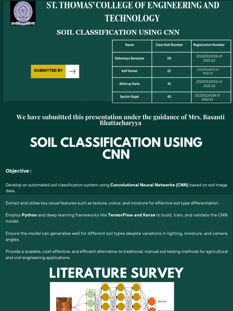 Soil Classification Using CNN | PDF | Deep Learning | Soil
