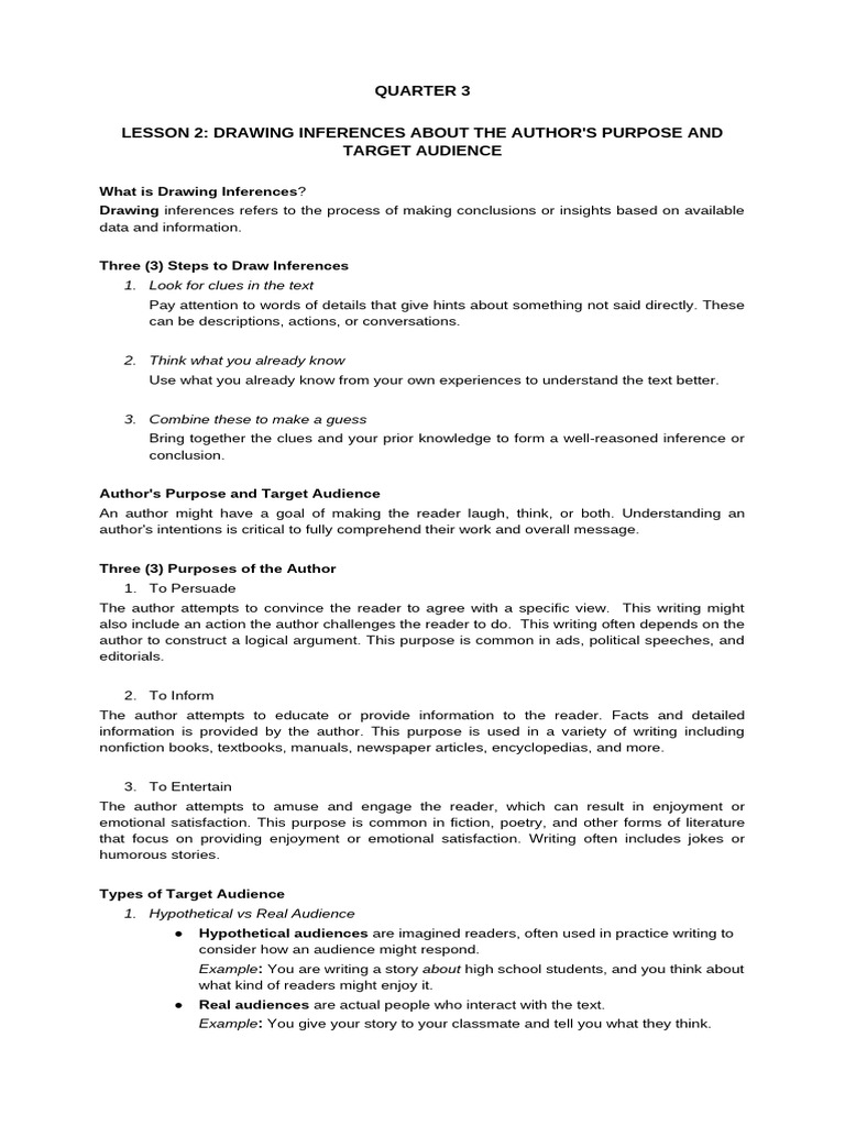 Grade 7 Quarter 3 Lessons | PDF | Infographics | Human Communication