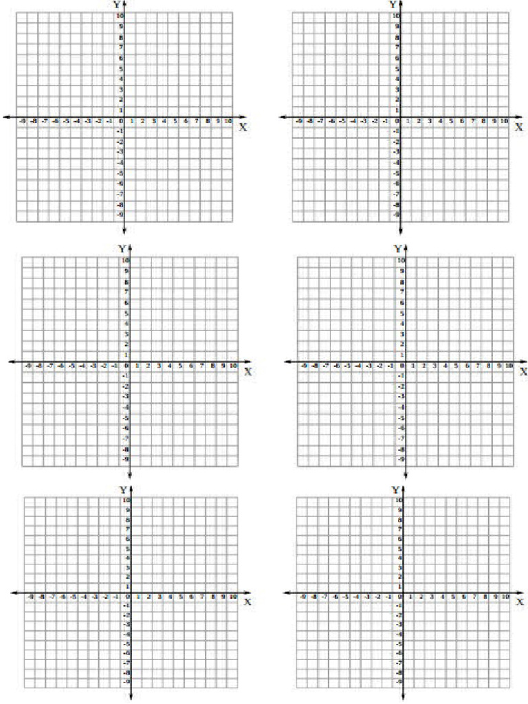 Mini Graphs Numbered (6 Graphs) | PDF