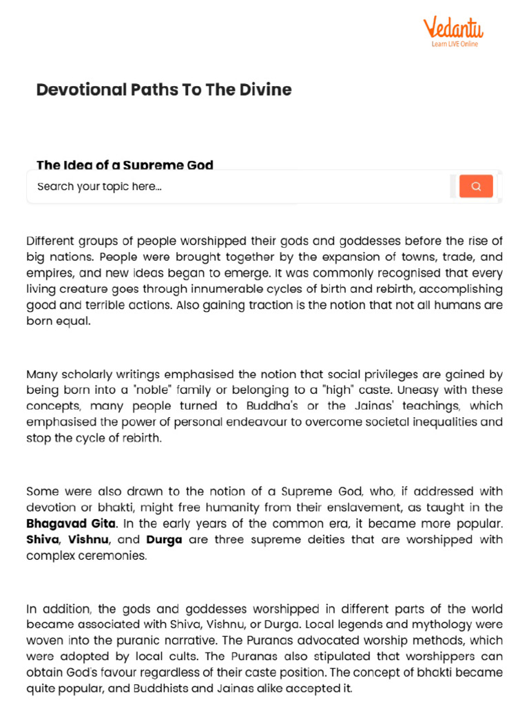 Devotional Paths To The Divine | PDF