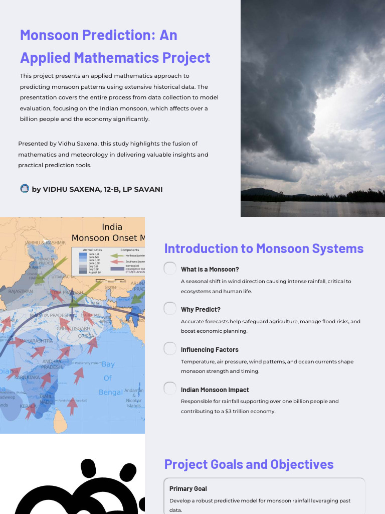 Monsoon Prediction an Applied Mathematics Project (1) | PDF ...