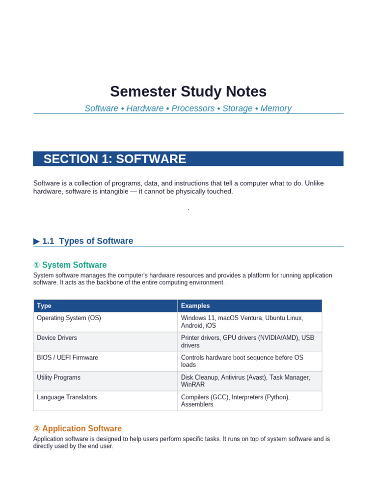 AI SEM2 TopicWise Notes | PDF | Graphics Processing Unit | Solid State ...