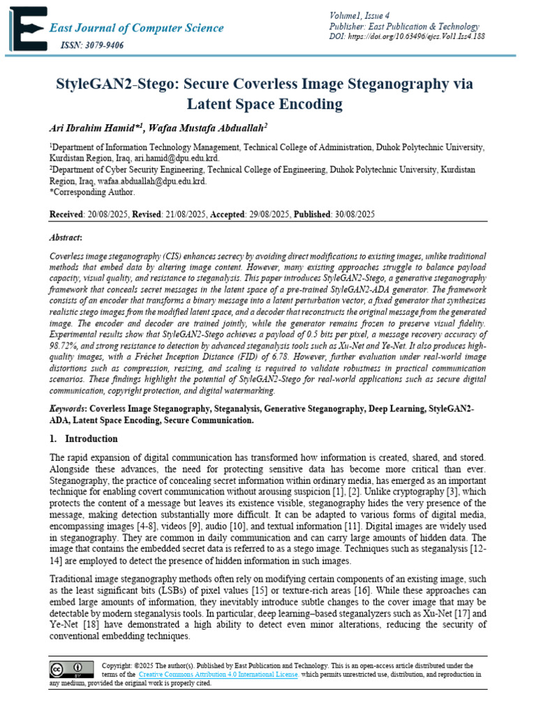 EJCS Issue4 Article1 | PDF | Data Compression | Applied Mathematics