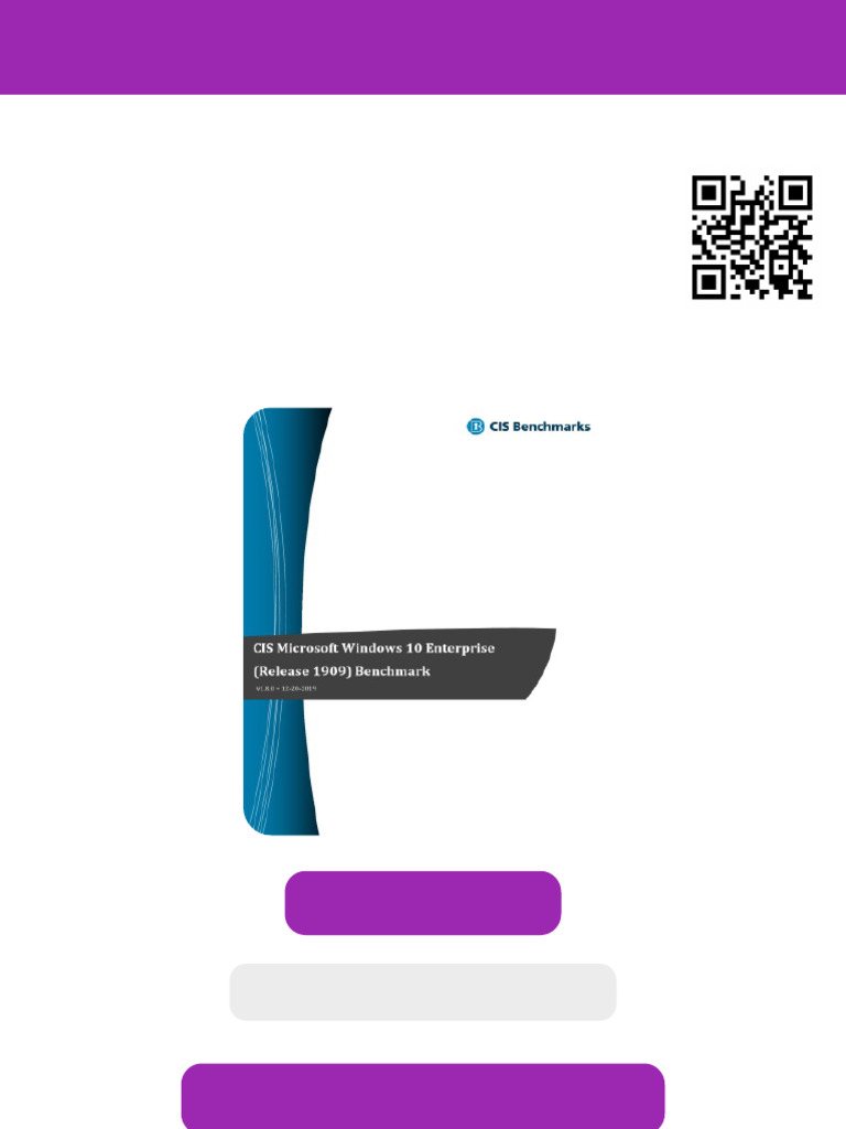 CIS Microsoft Windows 10 Enterprise Release 1909 Benchmark Center For ...