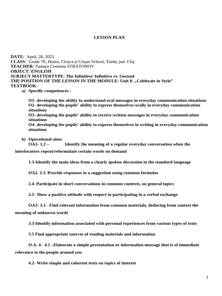 Lesson Plan 7E-2 | PDF | Communication | Human Communication