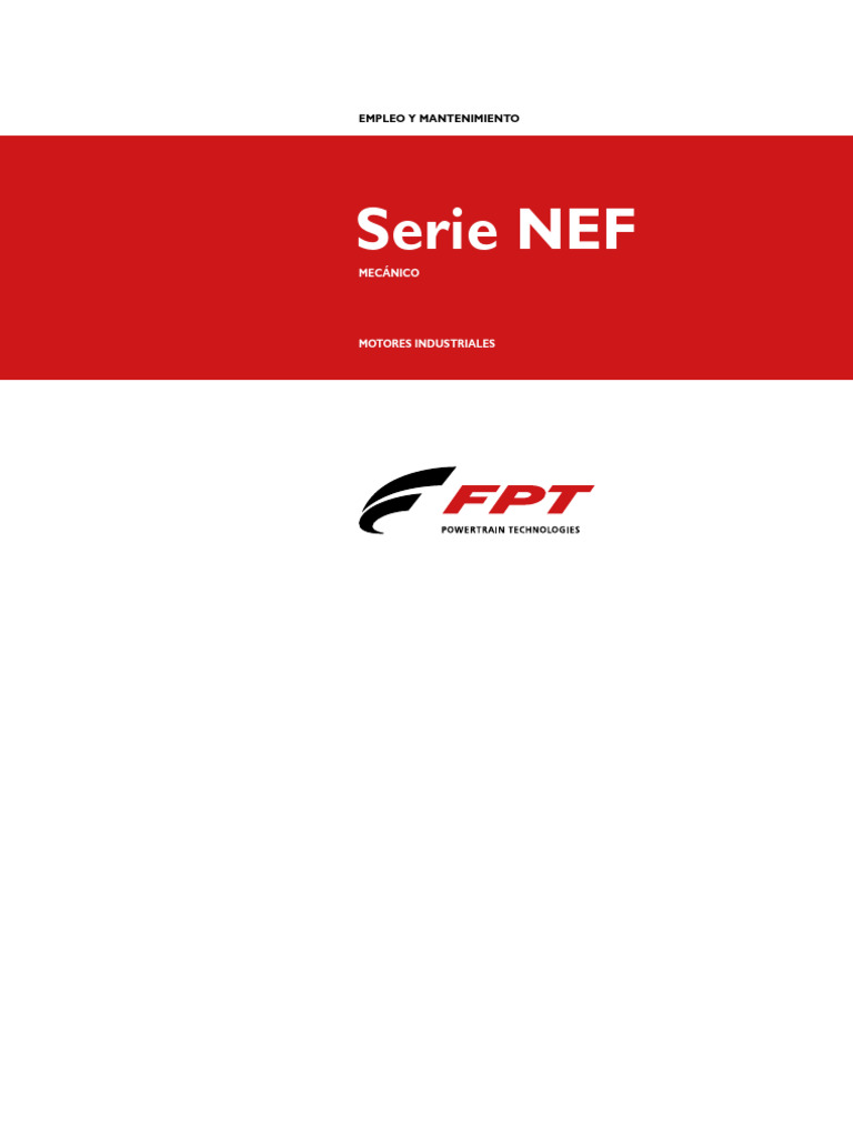 Manual de Uso y Mantenimiento - Serie - NEF - Mecanico - ESP | PDF ...