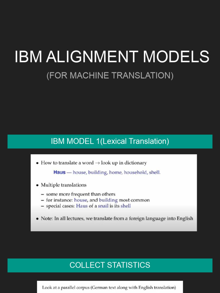 Ibm Alignment Models | PDF