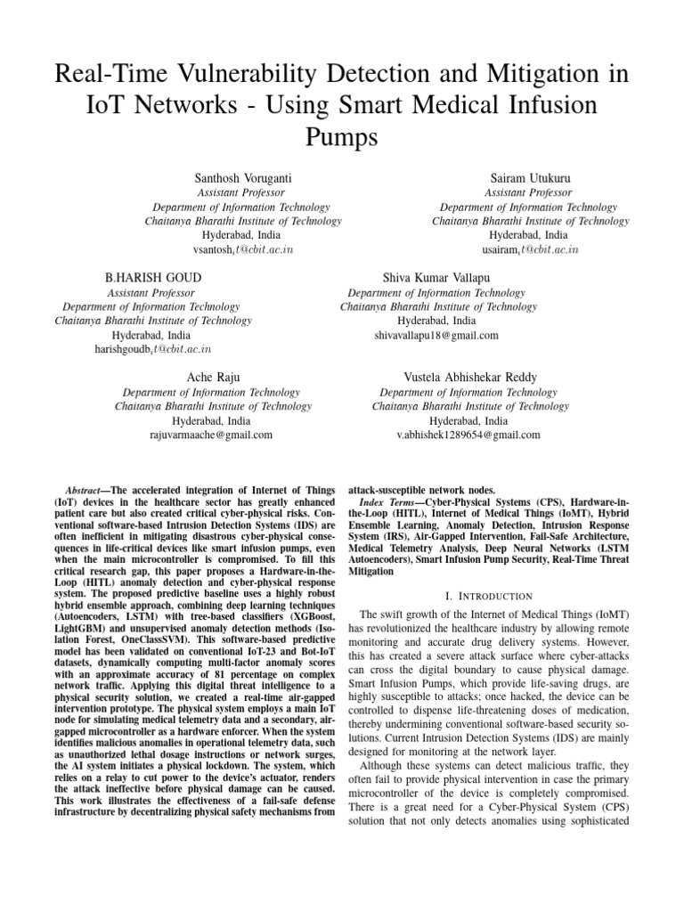 Major Project | PDF | Internet Of Things | Computer Security