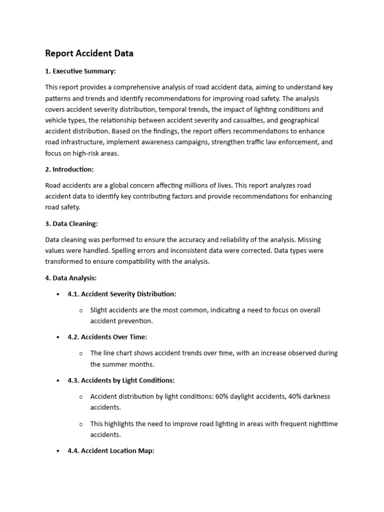 Report Accident Data | PDF | Road | Road Safety