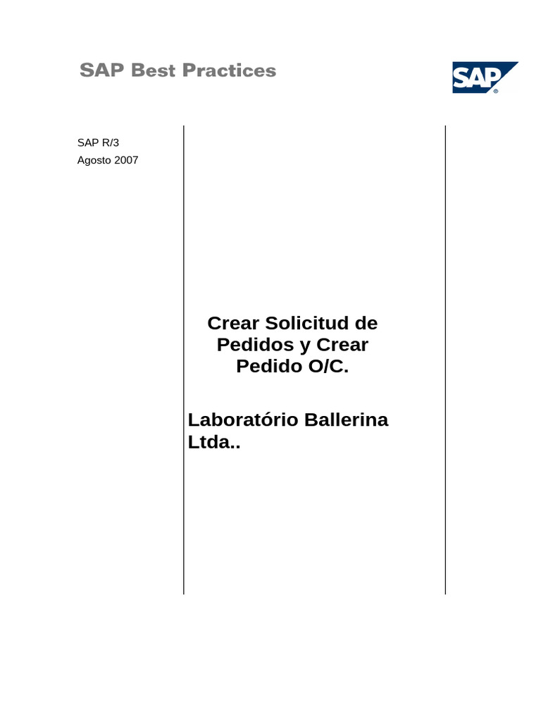 MAN-MM-ME51N-ME21N-Crear Solicitud de Pedido y Crear Pedido | PDF ...