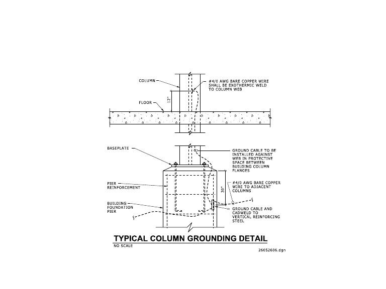 Typical Column Grounding Detail | PDF