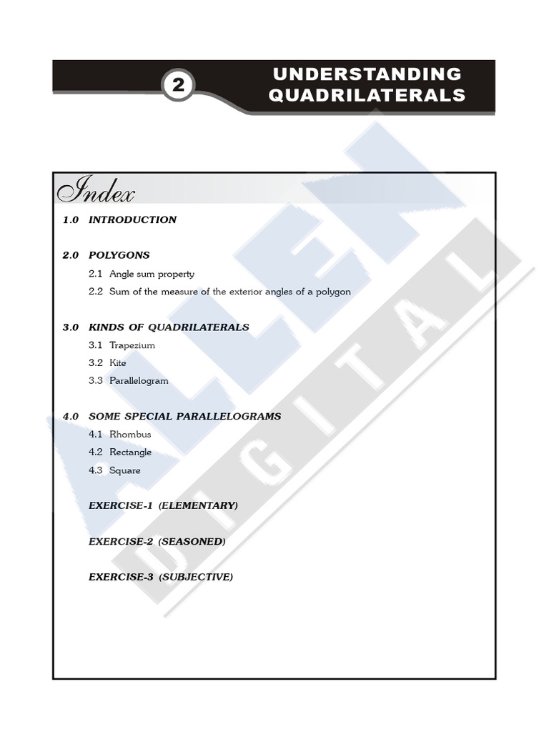 Understanding Quadrilateral | PDF | Rectangle | Triangle