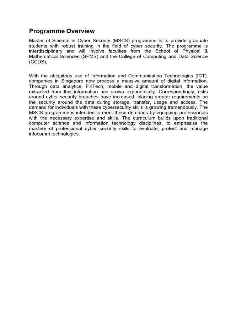 Coursecontent Mscs 20nov25 | PDF | Security | Computer Security
