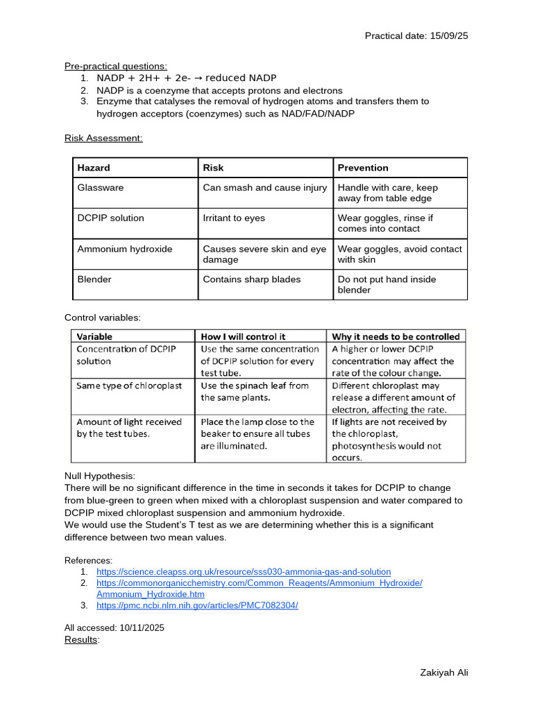 RP8 Dcpip | PDF | Nicotinamide Adenine Dinucleotide Phosphate | Enzyme
