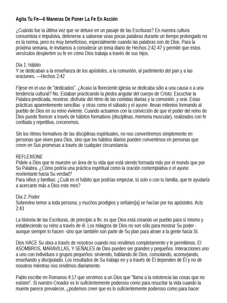 Agita Tu Fe | PDF