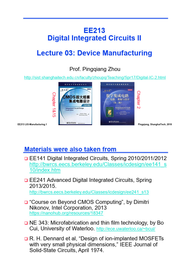 EE213-lec3-part1 | PDF | Mosfet | Field Effect Transistor