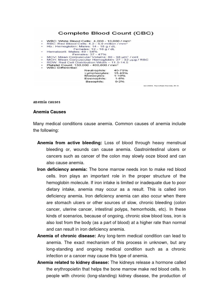 An InDepth Examination of the Causes and Symptoms of Pernicious Anemia