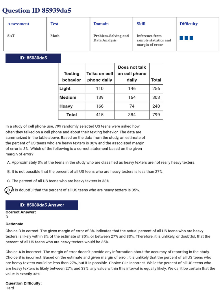 Problem Solving DA Hard | PDF | Median | Mean
