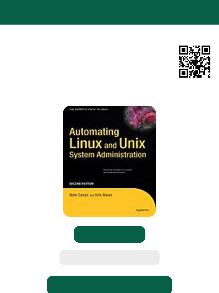 Automating Linux and Unix System Administration 2nd Edition Nathan ...