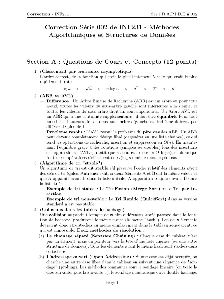 Corr INF231 002 | PDF | Programmation informatique | Mathématiques ...