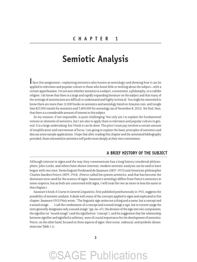 Chapter 1 | PDF | Semiotics | Dr. Watson