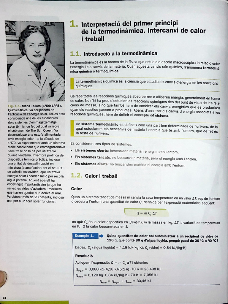 Tema 1 Libro Quimica 2do Bach | PDF