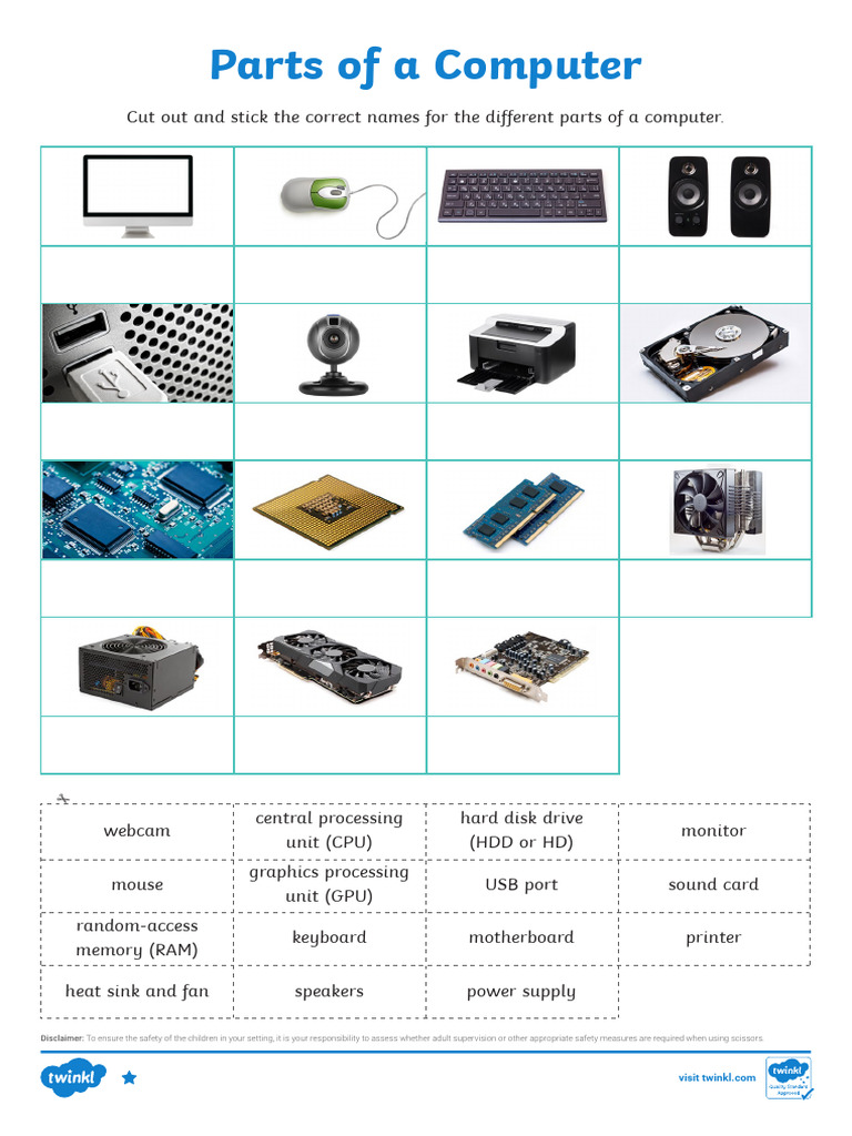 T I 1685100067 Parts of A Computer Differentiated Activity Sheets Ver 2 ...