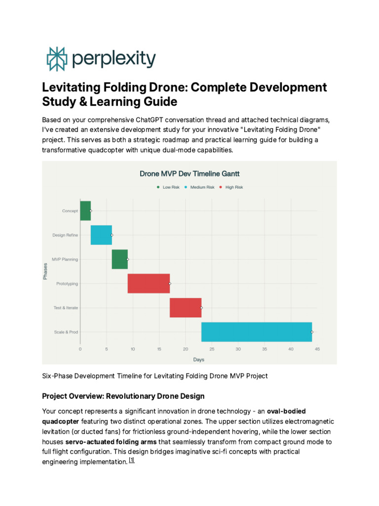 Levitating Folding Drone - Complete Development Stu | PDF | Safety ...