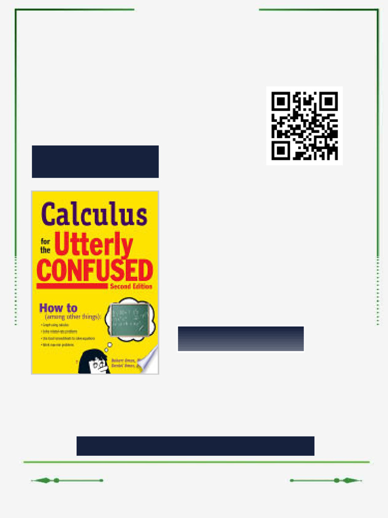 Calculus For The Utterly Confused 2nd Ed Utterly Confused Series 2nd ...